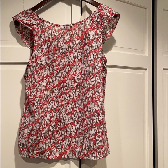 Anthro Ruffled Neckline Blouse - Picture 5 of 9